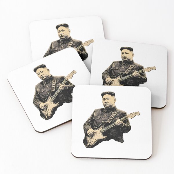 Item preview, Kim Jong Un Playing Electric Guitar Rock Music Superstar Parody designed and sold by phoebelevine.