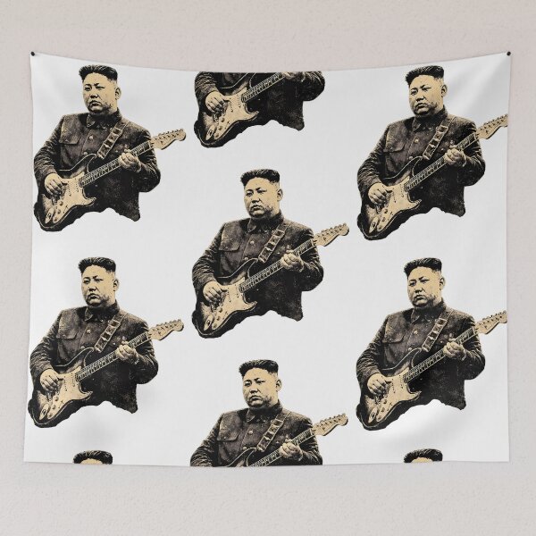 Item preview, Kim Jong Un Playing Electric Guitar Rock Music Superstar Parody designed and sold by phoebelevine.