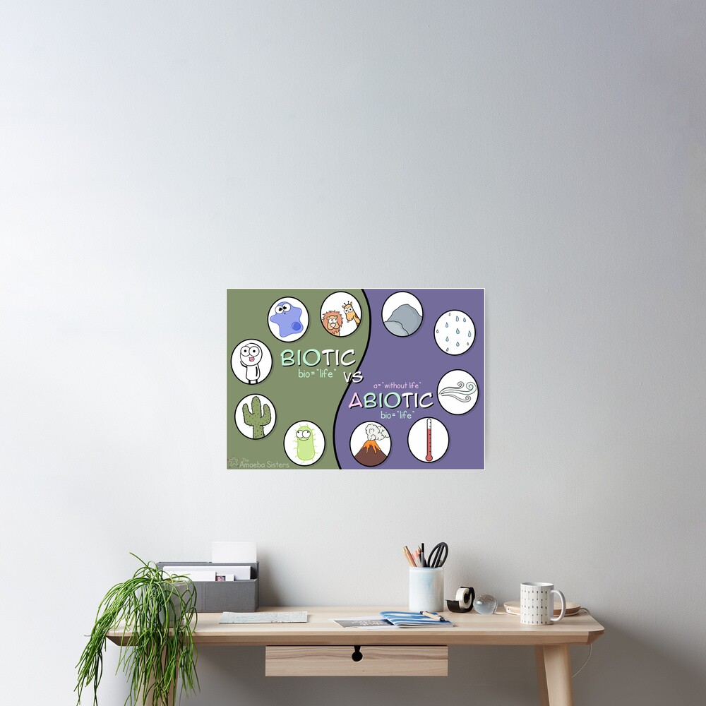 Biotic vs Abiotic Poster Poster