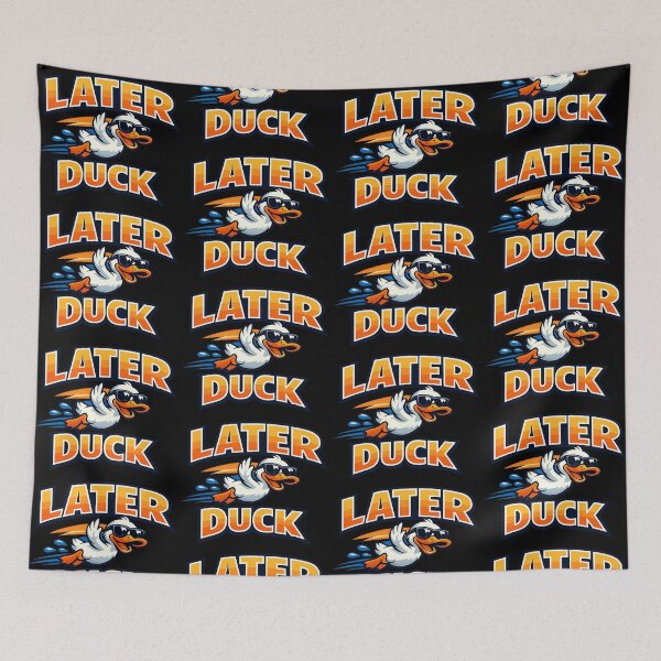 Item preview, Later Duck Funny Goodbye Duck Cartoon Design designed and sold by TeeTimeTreasure.