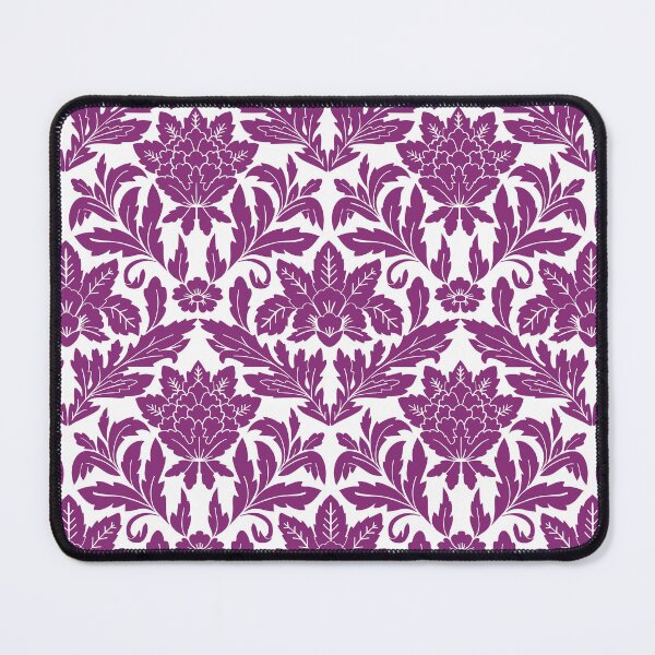 Item preview, Bold floral damask in purple and white designed and sold by Jennifer Ladd.