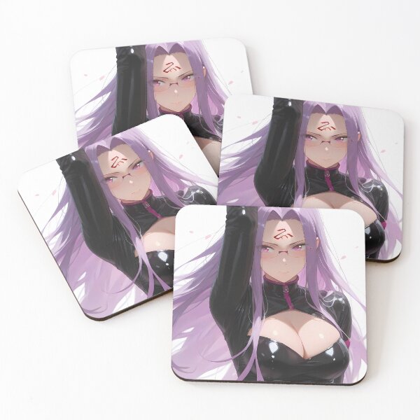 Item preview, Rider Fate Stay Night Dark Elegant Purple Hair Portrait designed and sold by Spraykart.