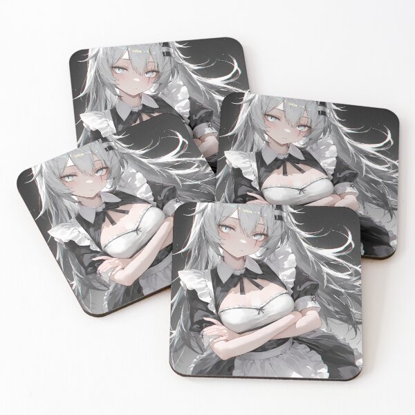 Item preview, Prelude Lappland Arknights Maid Uniform Anime Girl Silver Hair Elegance Charm designed and sold by Spraykart.