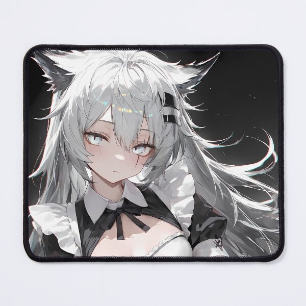 Item preview, Prelude Lappland Arknights Maid Uniform Anime Girl Silver Hair Elegance Charm designed and sold by Spraykart.