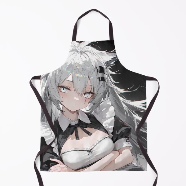Item preview, Prelude Lappland Arknights Maid Uniform Anime Girl Silver Hair Elegance Charm designed and sold by Spraykart.