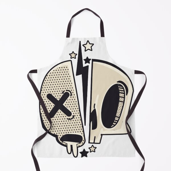 Item preview, split skull cartoon designed and sold by DopiqueDesign.