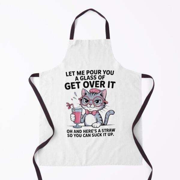 Item preview, Funny Sarcastic Cat Get Over It Quote Shirt Cute Sassy Kitty Humor Gift designed and sold by Cool-cat-art.
