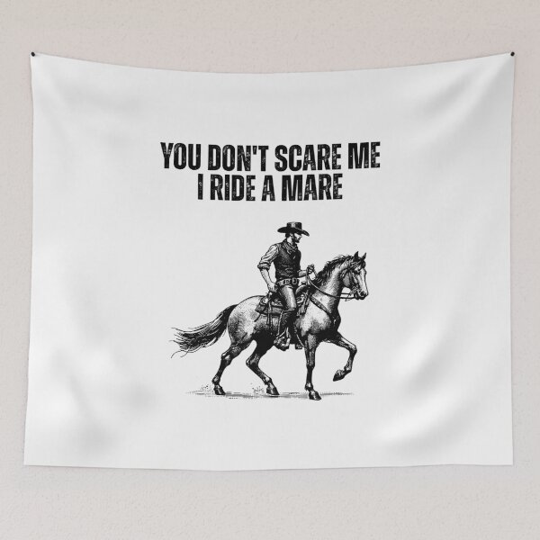 Item preview, You Dont Scare Me I Ride A Mare Horse Lover Equestrian designed and sold by Dondonmart.