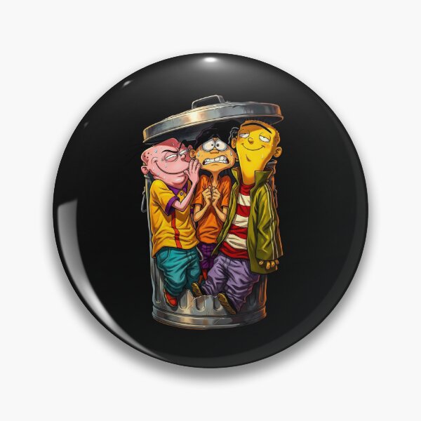Item preview, Ed Edd n Eddy Trash Can Trio - Retro Cartoon Fan Art designed and sold by cubomtumeshop.