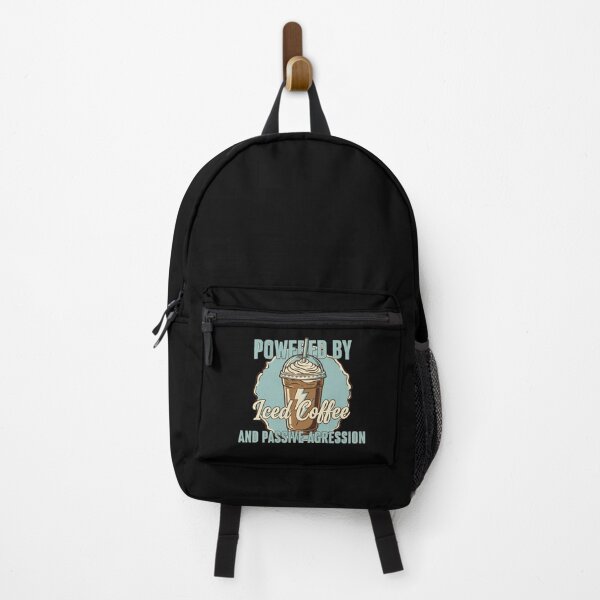 Item preview, Powered By Iced Coffee Funny Coffee Quote designed and sold by Teeny Quities.