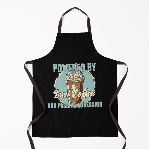 Item preview, Powered By Iced Coffee Funny Coffee Quote designed and sold by Teeny Quities.