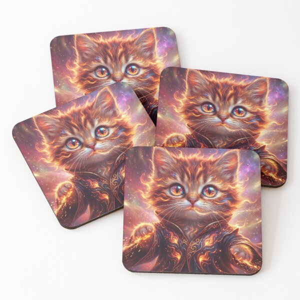 Item preview, Intergalactic Kitten: Cosmic Space Explorer Art designed and sold by InspirAI.