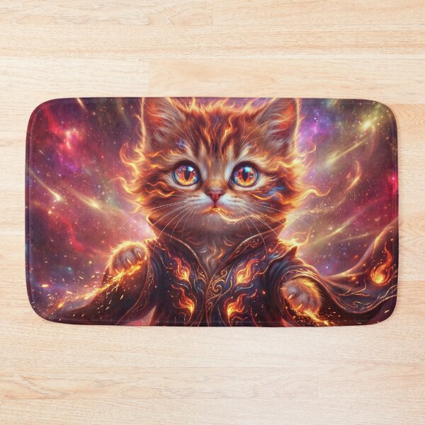 Item preview, Intergalactic Kitten: Cosmic Space Explorer Art designed and sold by InspirAI.