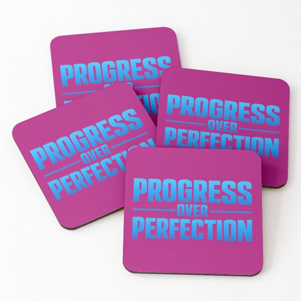 Item preview, Progress Over Perfection – Motivational Quote Design for Growth Mindset designed and sold by DesignHouse07.