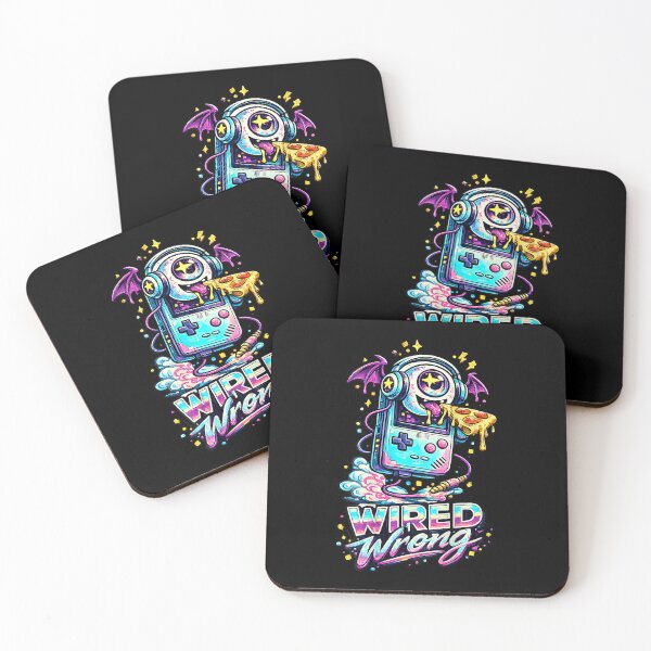 Item preview, Wired Wrong Pizza Monster Gamer Vaporwave Nerd designed and sold by issan-exe.