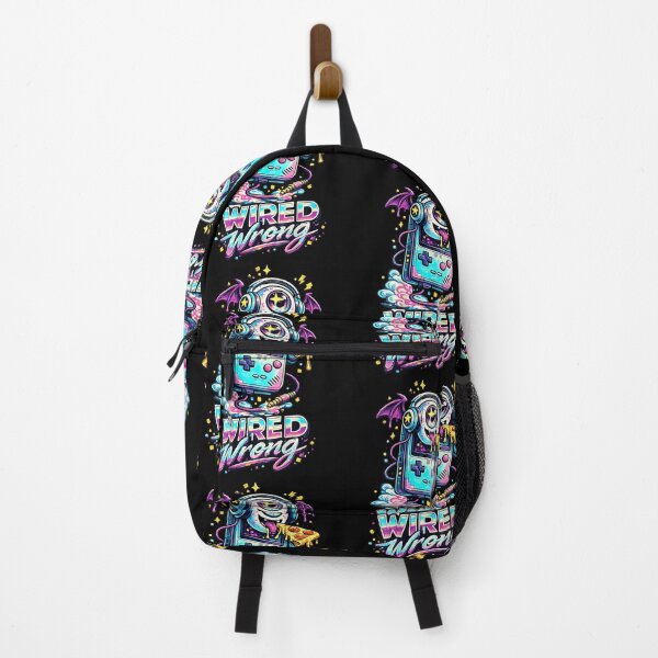 Item preview, Wired Wrong Pizza Monster Gamer Vaporwave Nerd designed and sold by issan-exe.