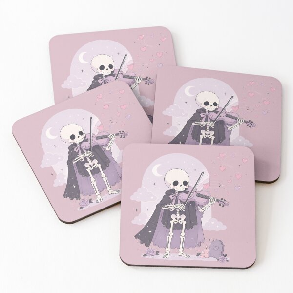 Item preview, Violinist Skeleton Pastel Goth Aesthetic designed and sold by EsenciaZen.