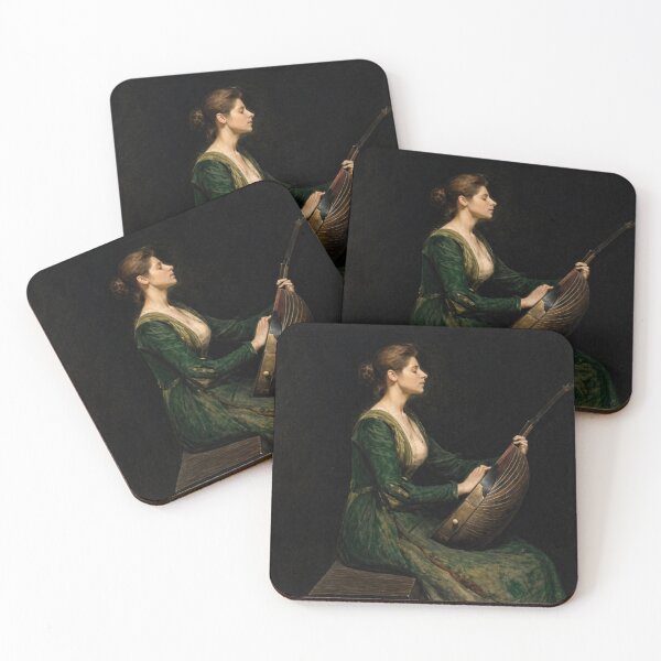 Item preview, Classical Portrait Oil Painting Woman Musician Design for Art Lovers designed and sold by RickE.