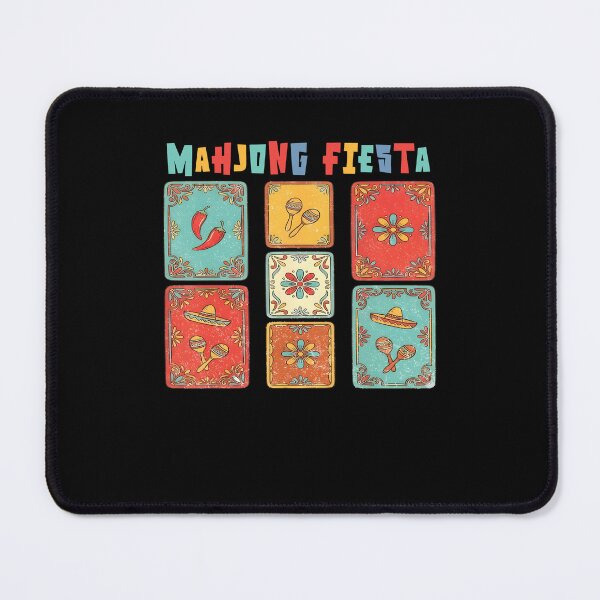 Item preview, Mahjong Fiesta Boho Floral Cinco De Mayo Mexican Tile Game Player designed and sold by issan-exe.