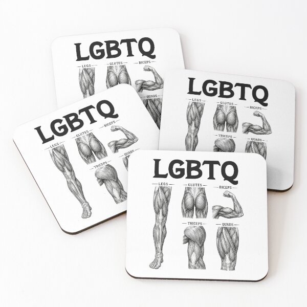 Item preview, LGBTQ Legs Glutes Biceps Triceps Quads Workout Gym Lover designed and sold by issan-exe.
