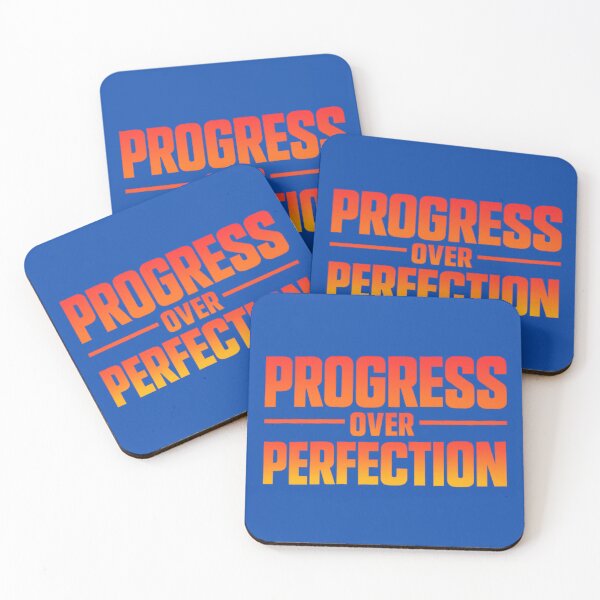 Item preview, Progress Over Perfection – Motivational Quote Design for Growth Mindset designed and sold by DesignHouse07.