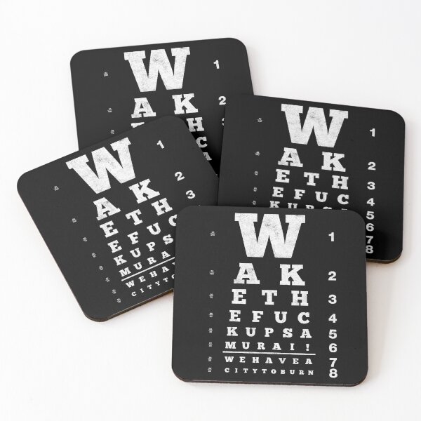 Item preview, Wake Up Samurai Eye Chart designed and sold by huckblade.