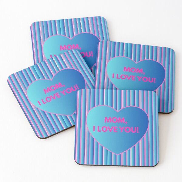 Item preview, Modern Retrô Heart Mom I Love You Typografy designed and sold by BELLZINHO - ARTES.