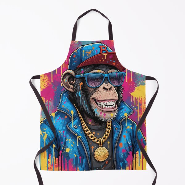 Aperçu de l'œuvre Graffiti Monkey Hip Hop Streetwear Art créée et vendue par PixorStudio.