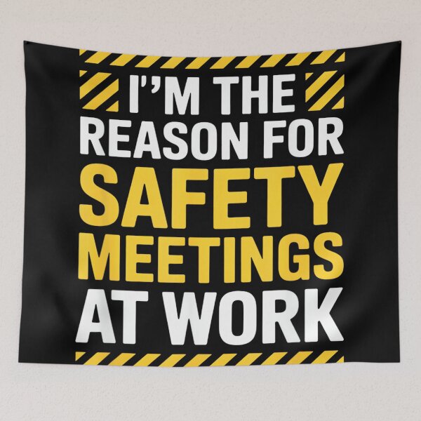Item preview, Funny Safety Meetings Saying Sarcastic Industrial Workplace designed and sold by MaryLReyes04.