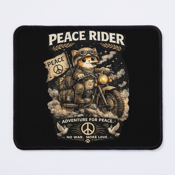 Item preview, Peace Rider Cat | Adventure For Peace Motorcycle Parody designed and sold by anandariki.