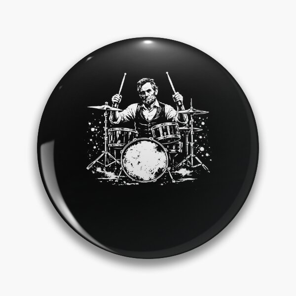 Item preview, Abraham Lincoln Abe Lincoln Playing Drums Drummer 4th of July designed and sold by issan-exe.