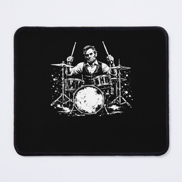 Item preview, Abraham Lincoln Abe Lincoln Playing Drums Drummer 4th of July designed and sold by issan-exe.