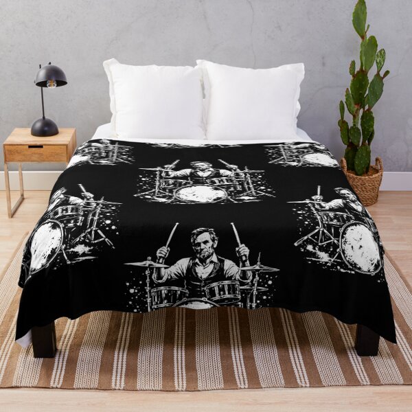Item preview, Abraham Lincoln Abe Lincoln Playing Drums Drummer 4th of July designed and sold by issan-exe.
