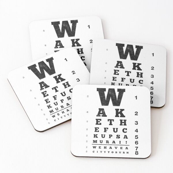Item preview, Wake Up Samurai Eye Chart (Variant) designed and sold by huckblade.