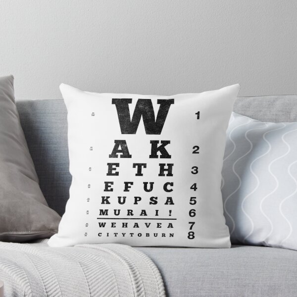 Item preview, Wake Up Samurai Eye Chart (Variant) designed and sold by huckblade.