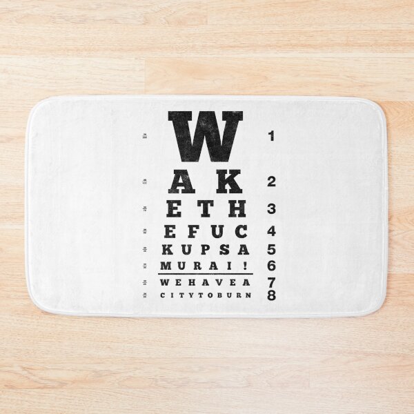 Item preview, Wake Up Samurai Eye Chart (Variant) designed and sold by huckblade.