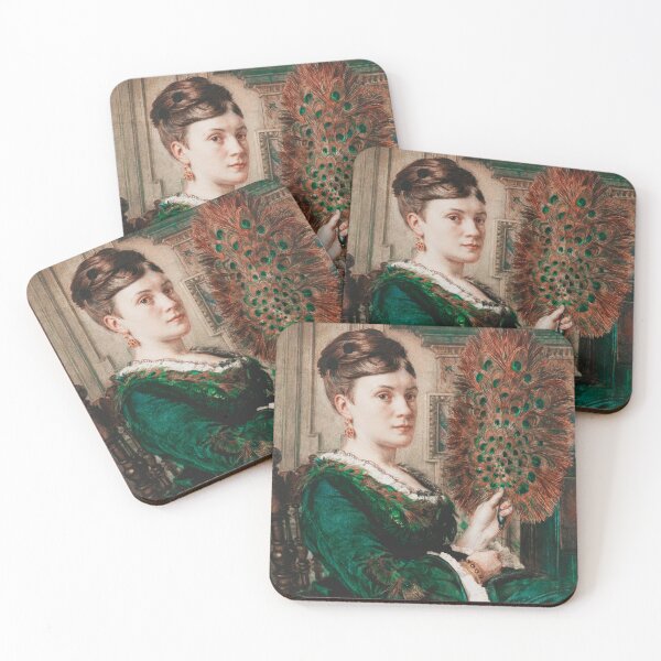 Item preview, Vintage Art Reproduction: The Peacock Fan designed and sold by The Real Victorian.