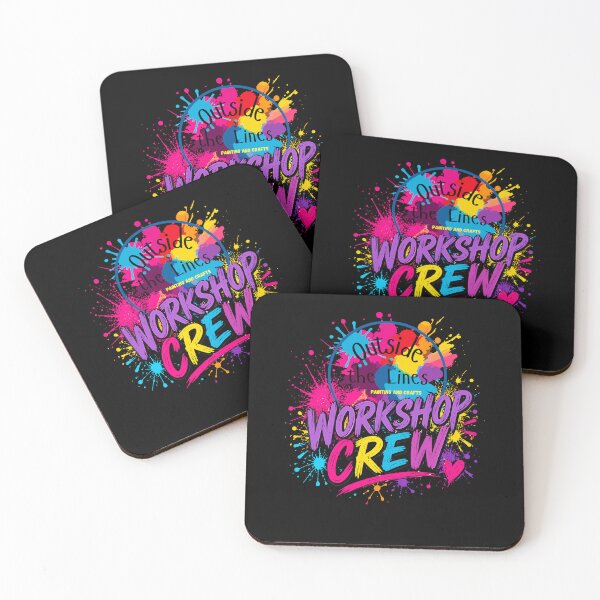 Item preview, Outside The Lines Workshop Crew Colorful Paint Splashes Art designed and sold by issan-exe.