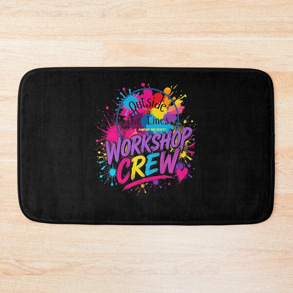Item preview, Outside The Lines Workshop Crew Colorful Paint Splashes Art designed and sold by issan-exe.