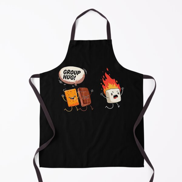 Item preview, Camping Group Hug Smores Marshmallow Campfire Kawaii Cartoon Humor designed and sold by issan-exe.