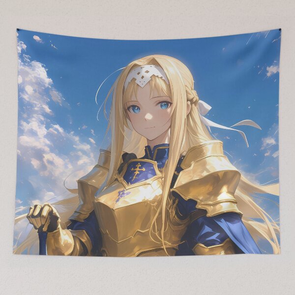 Item preview, Alice Zuberg Radiant Sky Sword Art Online Anime Girl Golden Fantasy Aura designed and sold by Spraykart.