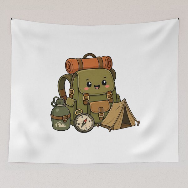 Item preview, Camping Backpack Outdoor Adventure Sticker designed and sold by Old Tree Store .