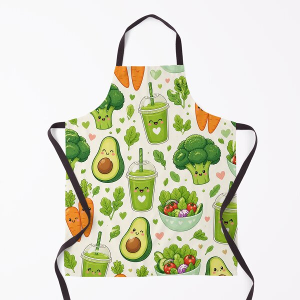 Item preview, Kawaii Vegan and Healthy Vegetable Pattern designed and sold by EsenciaZen.