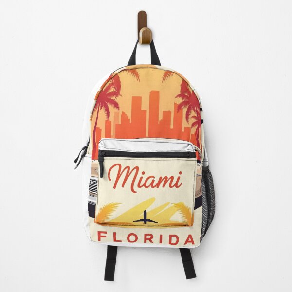Item preview, Miami Florida Vintage Travel Poster Retro Sunset designed and sold by PixorStudio.