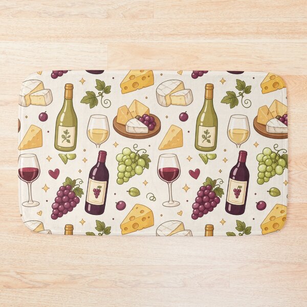 Item preview, Gourmet Patron of Wine, Cheese and Grapes designed and sold by EsenciaZen.