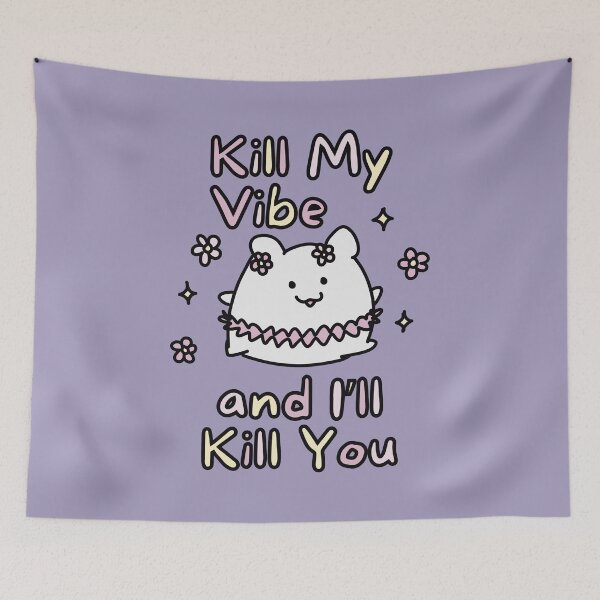 Item preview, Don't Kill My Vibe (Purple Background Version) designed and sold by BLAAAAASK.