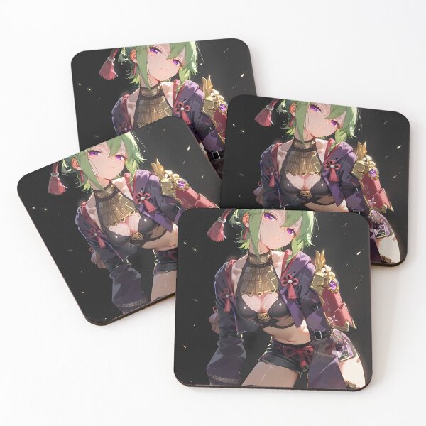 Item preview, Kuki Shinobu Genshin Impact Spotlight Shadow Mysterious Purple Eyes designed and sold by 108Recordings.