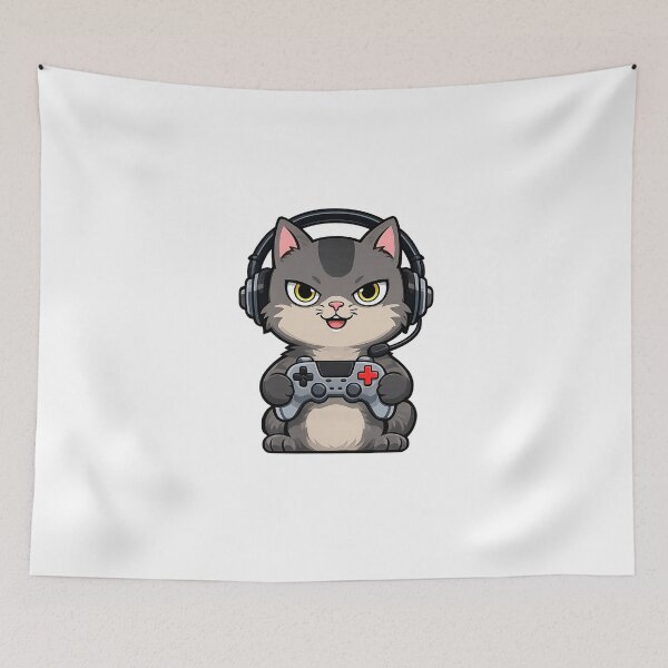 Item preview, Gamer Cat: The Video Game Feline designed and sold by NextNoob485.