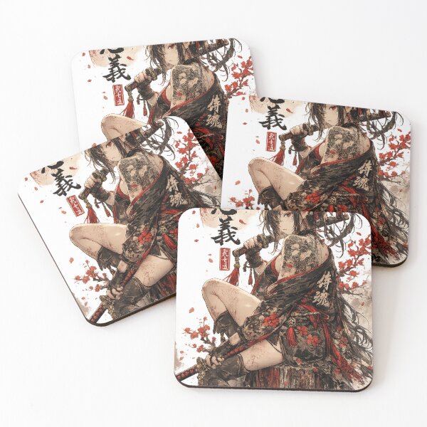 Item preview, Katana Beauty – Traditional Samurai Anime Girl designed and sold by bashhonkdesign.