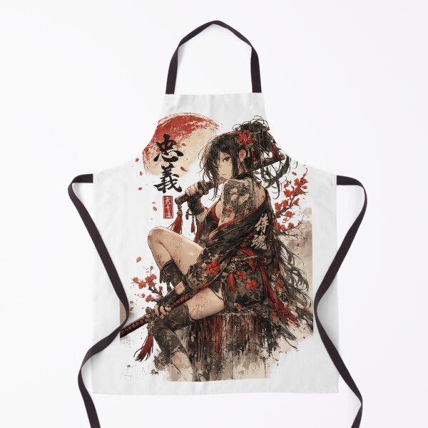 Item preview, Katana Beauty – Traditional Samurai Anime Girl designed and sold by bashhonkdesign.